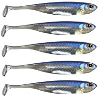 QualyQualy Señuelos de Vinilo para Pesca - Senuelo Minnow - Blandos senuelos de Pesca - Cebos Artificiales de Pesca